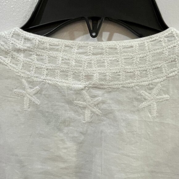 NWT $128 Lily Pulitzer Sea Breeze Tunic Resort White Embroidered Size XS - Picture 6 of 8